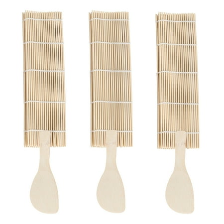 3 Set of 6pcs Sushi Making Kit Bamboo Sushi Mat Sushi Tools Endurable Sushi Making Kit (Sushi Mat Meal Spoon)
3 Set of 6pcs Sushi Making Kit Bamboo Sushi Mat Sushi Tools Endurable Sushi Making Kit (Sushi Mat Meal Spoon)