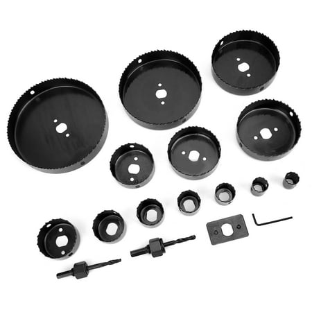 Demonsen Woodworking Reaming Kit 17Pcs Woodworking Hole Saw Kit High Carbon Steel Punch Drill Wood Reaming Opener Tool Set Woodworking Hole Opener
Demonsen Woodworking Reaming Kit 17Pcs Woodworking Hole Saw Kit High Carbon Steel Punch Drill Wood Reaming Opener Tool Set Woodworking Hole Opener