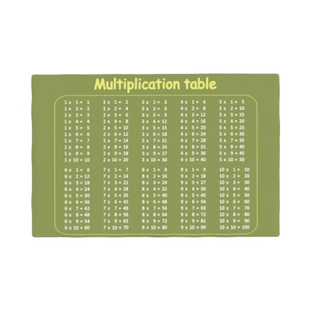 Table Placemats Set of 6 - Multiplication Table1 12x18 In Faux Linen Double Heat Resistant Place Mats Cloth Indoor/Outdoor Placemats Washable Table Mats for Dining Kitchen Party
Table Placemats Set of 6 - Multiplication Table1 12x18 In Faux Linen Double Heat Resistant Place Mats Cloth Indoor/Outdoor Placemats Washable Table Mats for Dining Kitchen Party