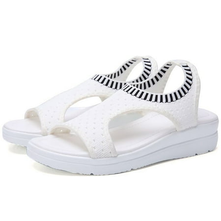 huanledash Women Fashion Open Toe Low Wedge Knitted Sandals Indoor Outdoor Platform Shoes
huanledash Women Fashion Open Toe Low Wedge Knitted Sandals Indoor Outdoor Platform Shoes