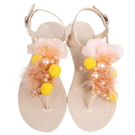 QYZEU Saltwater Sandals Women Womens Slipper Sandals Handmade Flower Summer Jelly Flip Flop Shoes Beach Women Flat Sandals
QYZEU Saltwater Sandals Women Womens Slipper Sandals Handmade Flower Summer Jelly Flip Flop Shoes Beach Women Flat Sandals