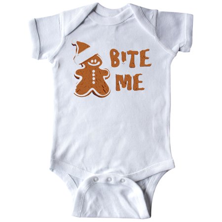Inktastic Bite Me Gingerbread Gift Baby Boy or Baby Girl Bodysuit