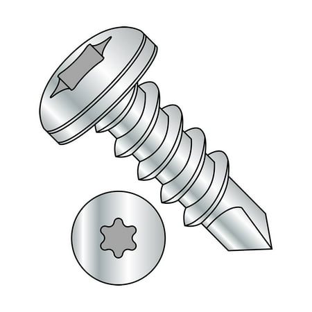 Steel Self-Drilling Screw Zinc Plated Finish Pan Head Star Drive #3 Drill Point #10-16 Thread Size 3/4 Length (Pack of 100)
Steel Self-Drilling Screw Zinc Plated Finish Pan Head Star Drive #3 Drill Point #10-16 Thread Size 3/4 Length (Pack of 100)