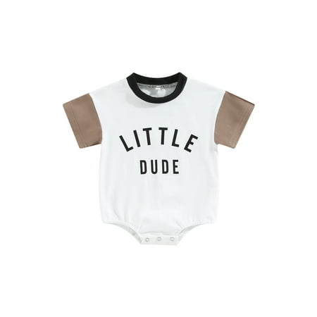 Casual Newborn Baby Boy Girl Romper Summer Short Sleeve Round Neck Letter Print One Piece Button Bodysuit Jumpsuit
Casual Newborn Baby Boy Girl Romper Summer Short Sleeve Round Neck Letter Print One Piece Button Bodysuit Jumpsuit