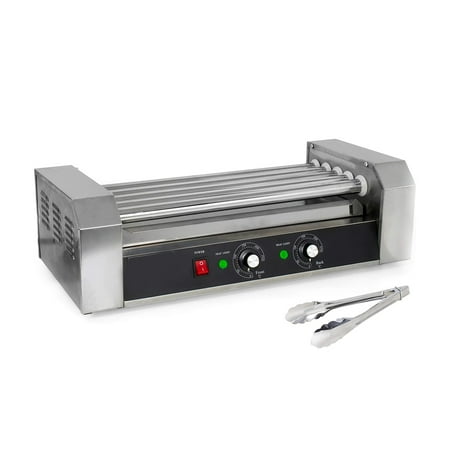 Hot Dog Roller Machine Electric Sausage Grill Cooker Machine with 5 Non-stick Rollers Commercial Hot-dog Grill with Heat Indicator Lights and Dual-Temperature Dials 12 Hot Dog Capacity Silver
Hot Dog Roller Machine Electric Sausage Grill Cooker Machine with 5 Non-stick Rollers Commercial Hot-dog Grill with Heat Indicator Lights and Dual-Temperature Dials 12 Hot Dog Capacity Silver
