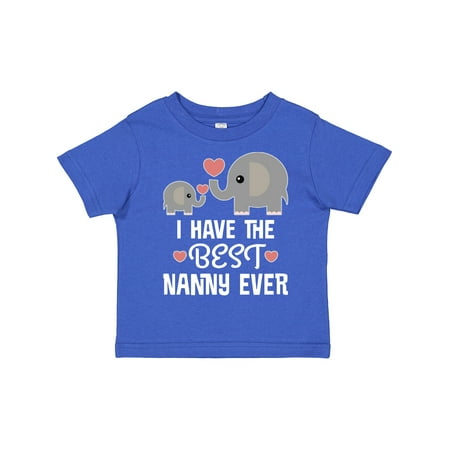 Inktastic Best Nanny Ever Grandchild Gift Toddler Boy or Toddler Girl T-Shirt