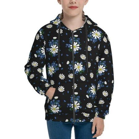 Hoodies for Women Blue White Daisies Flowers Long Sleeve Sweatshirt Drawstring Zip Up Hoodie with Pockets Teen Girl Clothes
Hoodies for Women Blue White Daisies Flowers Long Sleeve Sweatshirt Drawstring Zip Up Hoodie with Pockets Teen Girl Clothes