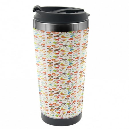 Colorful Travel Mug Abstract Ornamental Birds Steel Thermal Cup 16 oz by Ambesonne
Colorful Travel Mug Abstract Ornamental Birds Steel Thermal Cup 16 oz by Ambesonne