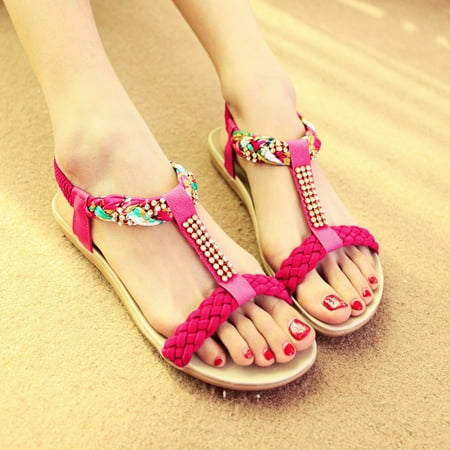 Shoes for Women KKCXFJX Women Ladies Fashion Bohemian Style Loafers Casual Crystal Flats Shoes Sandals
Shoes for Women KKCXFJX Women Ladies Fashion Bohemian Style Loafers Casual Crystal Flats Shoes Sandals