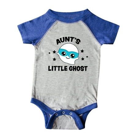 Inktastic Cute Aunt s Little Ghost with Stars Gift Baby Boy or Baby Girl Bodysuit