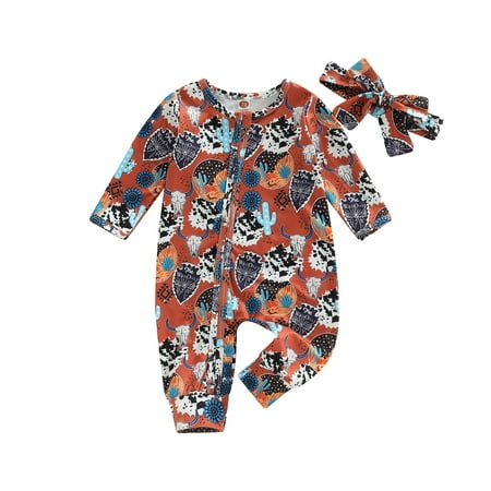 Baby Girls Highland Cow Floral Outfits Newborn Zip Up Onesie Romper with Headband Western Clothes 3M 6M 12M 18M
Baby Girls Highland Cow Floral Outfits Newborn Zip Up Onesie Romper with Headband Western Clothes 3M 6M 12M 18M