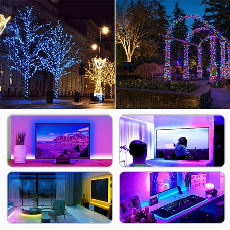 Chueow RGB Smart LED String Lights Bluetooth Cell Phone APP Remote Control String Light For Christmas Tree Holiday Patio Camping Decor With 24 Key Remote Controler
Chueow RGB Smart LED String Lights Bluetooth Cell Phone APP Remote Control String Light For Christmas Tree Holiday Patio Camping Decor With 24 Key Remote Controler