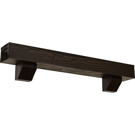 Ekena Millwork 8 H x 12 D x 60 W Sandblasted Faux Wood Fireplace Mantel Kit w/ Ashford Corbels Natural Mahogany
Ekena Millwork 8 H x 12 D x 60 W Sandblasted Faux Wood Fireplace Mantel Kit w/ Ashford Corbels Natural Mahogany