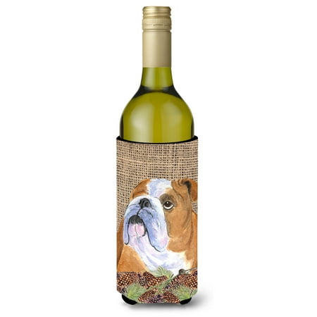 Caroline s Treasures SS4082LITERK Bulldog English on Faux Burlap with Pine Cones Wine Bottle Hugger Wine Bottle
Caroline s Treasures SS4082LITERK Bulldog English on Faux Burlap with Pine Cones Wine Bottle Hugger Wine Bottle