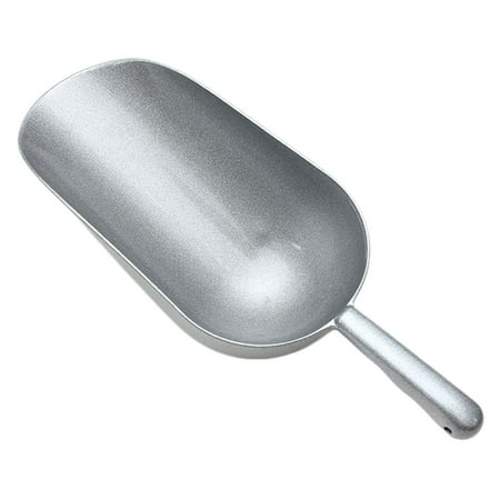 1pc Zinc Alloy Food Shovel Ice Scoop Flour Dried Fruit Shovel (Silver)