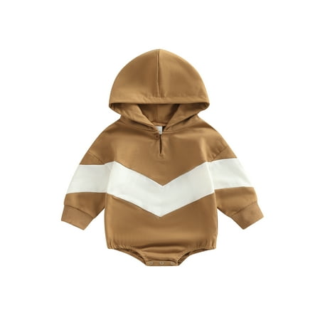 Canrulo Newborn Infant Baby Boy Girl Hoodie Romper Oversized Pullover Sweatshirt Long Sleeve Bodysuit Outfits Light Coffee 0-6 Months
Canrulo Newborn Infant Baby Boy Girl Hoodie Romper Oversized Pullover Sweatshirt Long Sleeve Bodysuit Outfits Light Coffee 0-6 Months