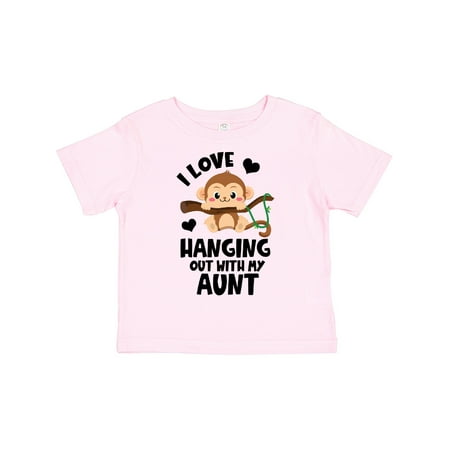 Inktastic Monkey I Love Hanging out with My Aunt Gift Toddler Boy or Toddler Girl T-Shirt 
Inktastic Monkey I Love Hanging out with My Aunt Gift Toddler Boy or Toddler Girl T-Shirt