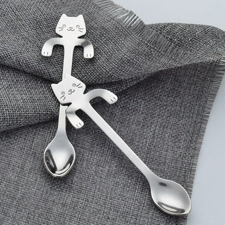 Farfi Coffee Spoon Mini Cats Design Stainless Steel Hanging Tea Cup Spoon Kitchen Gadget
Farfi Coffee Spoon Mini Cats Design Stainless Steel Hanging Tea Cup Spoon Kitchen Gadget