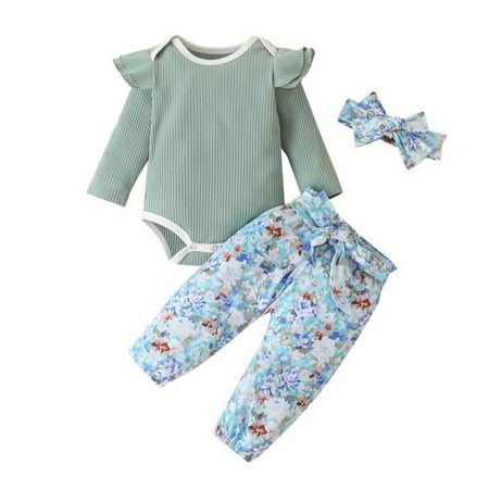Utoimkio Girls Jumpsuits Size 10-12 Infant Baby Solid Bodysuit Tops Floral Pants Outfits +Headbands
Utoimkio Girls Jumpsuits Size 10-12 Infant Baby Solid Bodysuit Tops Floral Pants Outfits +Headbands