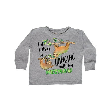 Inktastic Id Rather Be Hanging with my Meemaw- Cute Sloths Gift Toddler Boy or Toddler Girl Long Sleeve T-Shirt
Inktastic Id Rather Be Hanging with my Meemaw- Cute Sloths Gift Toddler Boy or Toddler Girl Long Sleeve T-Shirt