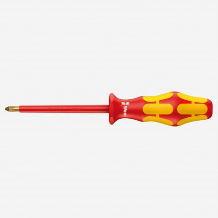 Wera 006160 Kraftform Plus VDE Pozidriv Screwdriver #0 x 80mm