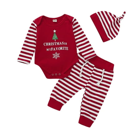 Kucnuzki 3 Months Baby Boy Winter Outfits Pants Sets 6 Months Long Sleeve Christmas Stripe Prints Romper Tops Elastic Stripe Prints Pants Hat 3PCS Set Red
Kucnuzki 3 Months Baby Boy Winter Outfits Pants Sets 6 Months Long Sleeve Christmas Stripe Prints Romper Tops Elastic Stripe Prints Pants Hat 3PCS Set Red
