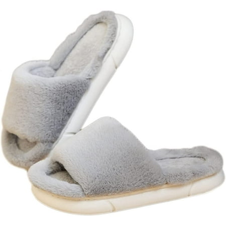 DanceeMangoo Womens Open Toe Fluffy Fur Slippers Fuzzy Memory Foam Indoor House Slippers Thanksgiving Christmas Shoes
DanceeMangoo Womens Open Toe Fluffy Fur Slippers Fuzzy Memory Foam Indoor House Slippers Thanksgiving Christmas Shoes