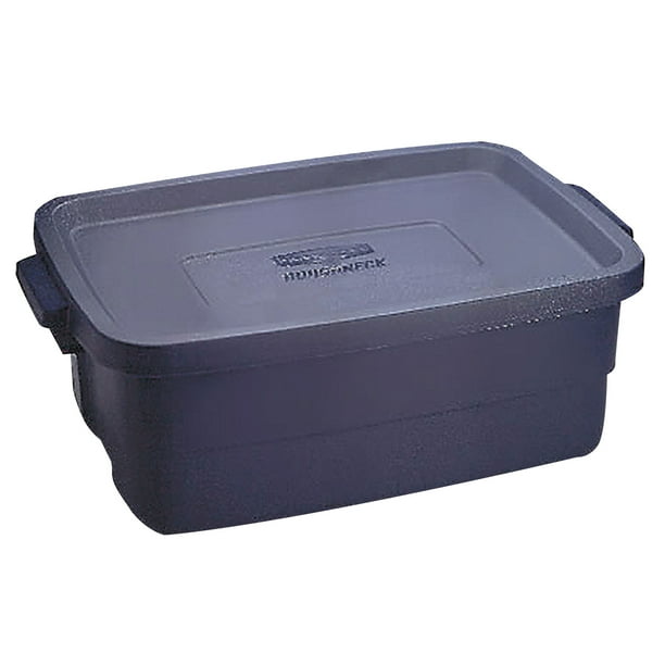 Rubbermaid Roughneck 10-Gallon Box, Dark Indigo Metallic