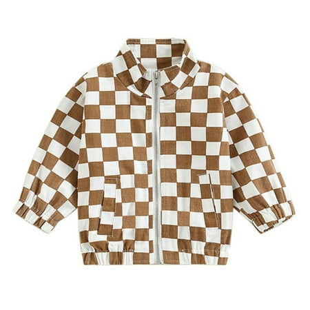 1-5T Toddler Baby Boy Girl Checkerboard Windbreaker Jackets Plaid Long Sleeve Full Zipper Coat Outwear Tops with Pockets
1-5T Toddler Baby Boy Girl Checkerboard Windbreaker Jackets Plaid Long Sleeve Full Zipper Coat Outwear Tops with Pockets