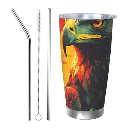 Junzan Hawaiian Style Bald Eagle for 20oz Stainless Steel Insulated Car Cup with Spillproof Lid - Insulated Coffee Mug Thermal Cup-Straw Three-piece Set
Junzan Hawaiian Style Bald Eagle for 20oz Stainless Steel Insulated Car Cup with Spillproof Lid - Insulated Coffee Mug Thermal Cup-Straw Three-piece Set