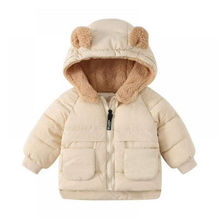 GYRATEDREAM Toddler Baby Winter Jacket 3D Bear Ears Hoodie Coat Fleece Thicken Warm Outwear for Girls Boys 1-6 Years
GYRATEDREAM Toddler Baby Winter Jacket 3D Bear Ears Hoodie Coat Fleece Thicken Warm Outwear for Girls Boys 1-6 Years