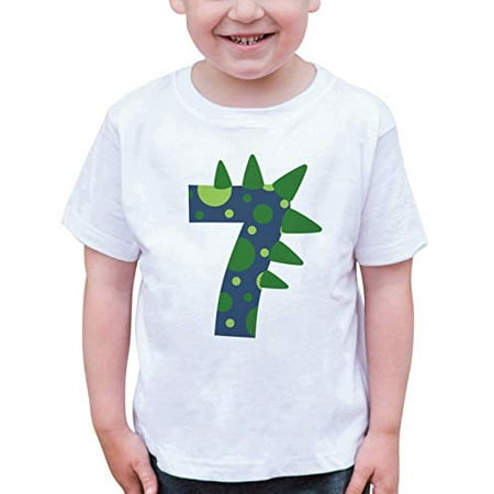 7 ate 9 Apparel Boy s Seven 7th Seventh 7 Dinosaur Spikes Dino Birthday White T-Shirt
7 ate 9 Apparel Boy s Seven 7th Seventh 7 Dinosaur Spikes Dino Birthday White T-Shirt