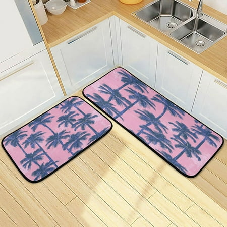 Wobogo Palm Trees Kitchen Carpet Set of 2 Absorbent and Stain Resistant Non-slip Star Rubber Backing
Wobogo Palm Trees Kitchen Carpet Set of 2 Absorbent and Stain Resistant Non-slip Star Rubber Backing