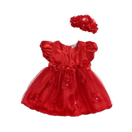 Farrubbyine8 Baby Girl Red Floral Party Princess Wedding Dress Kids Headband Kid Outfit
Farrubbyine8 Baby Girl Red Floral Party Princess Wedding Dress Kids Headband Kid Outfit