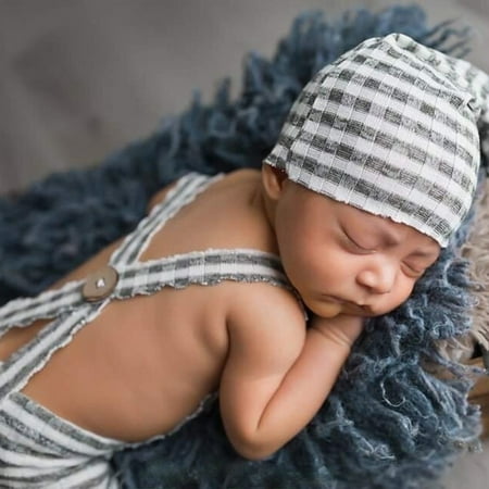 Archer 2Pcs/Set Infant Bodysuit Stripes Pattern Skin Friendly Spandex Newborn Baby Overalls Tail Hat Kit for Photography Props
Archer 2Pcs/Set Infant Bodysuit Stripes Pattern Skin Friendly Spandex Newborn Baby Overalls Tail Hat Kit for Photography Props