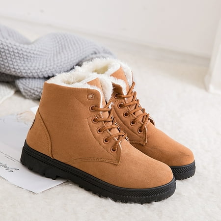 Women s Fleece Liner Ankle Snow Boots Thermal Comfy Lace Up Flat Shoes Round Toe Anti-Slip Shoes
Women s Fleece Liner Ankle Snow Boots Thermal Comfy Lace Up Flat Shoes Round Toe Anti-Slip Shoes