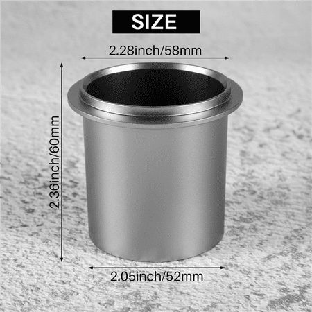 EXOGIO Coffee Dosing Cup Sniffing Mug Powder Feeder Coffee Distributor for Coffee Tamper Kitchen Accessories 58MM Silver
EXOGIO Coffee Dosing Cup Sniffing Mug Powder Feeder Coffee Distributor for Coffee Tamper Kitchen Accessories 58MM Silver