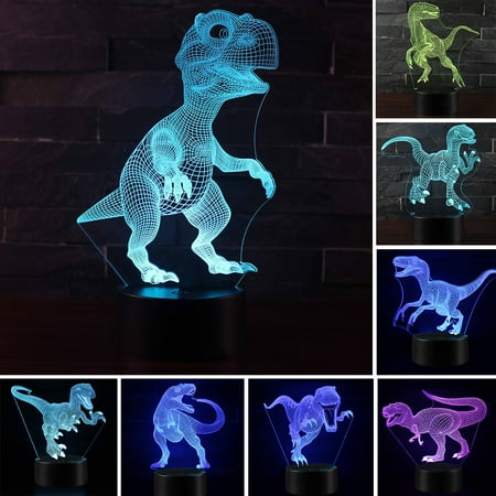 MyBeauty Dinosaur 3D Illusion Color Changing LED Desk Light Child Room Table Night Lamp
MyBeauty Dinosaur 3D Illusion Color Changing LED Desk Light Child Room Table Night Lamp