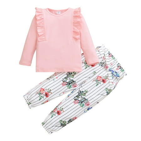 18 Months Baby Girls Clothes 24 Months Girls 2PCS Fall Winter Outfits Toddler Girls Long Sleeve Top Floral Stripe Pants Set Pink
18 Months Baby Girls Clothes 24 Months Girls 2PCS Fall Winter Outfits Toddler Girls Long Sleeve Top Floral Stripe Pants Set Pink