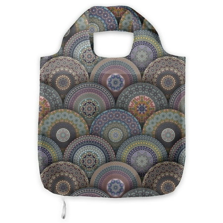 Flower Shopping Tote Bag Circular Artwork Mehendi Blossoms Tranquillity Eastern Society Floral Mosaic Diagram Sturdy Fabric Foldable Lightweight Market Bag for Daily Use Multicolor by Ambesonne
Flower Shopping Tote Bag Circular Artwork Mehendi Blossoms Tranquillity Eastern Society Floral Mosaic Diagram Sturdy Fabric Foldable Lightweight Market Bag for Daily Use Multicolor by Ambesonne