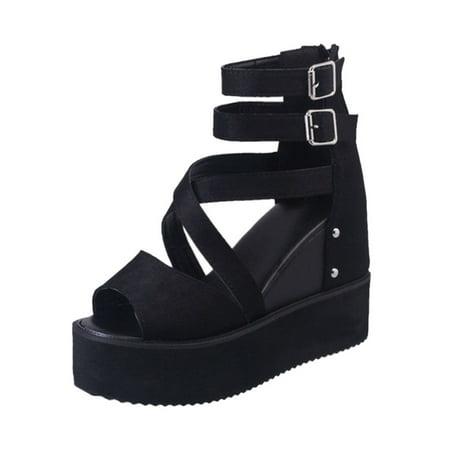 Women Summer Platform Wedge High Heeled Sandals Peep Toe Shoes Beach Supply 41(255mm) Matte
Women Summer Platform Wedge High Heeled Sandals Peep Toe Shoes Beach Supply 41(255mm) Matte