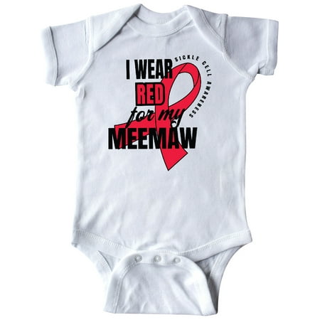 Inktastic Sickle Cell Awareness I Wear Red For My Meemaw Gift Baby Boy or Baby Girl Bodysuit 
Inktastic Sickle Cell Awareness I Wear Red For My Meemaw Gift Baby Boy or Baby Girl Bodysuit