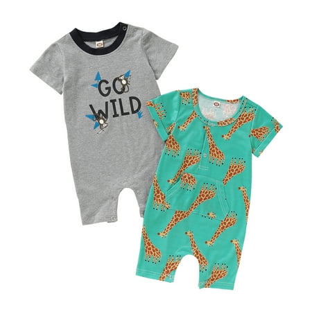 Baby Boy Clothes 6 Months Baby Boys Summer Bodysuits 9 Months Baby Boys Short Sleeve Carton Prints Bodysuits 2PCS Set Green+Gray
Baby Boy Clothes 6 Months Baby Boys Summer Bodysuits 9 Months Baby Boys Short Sleeve Carton Prints Bodysuits 2PCS Set Green+Gray