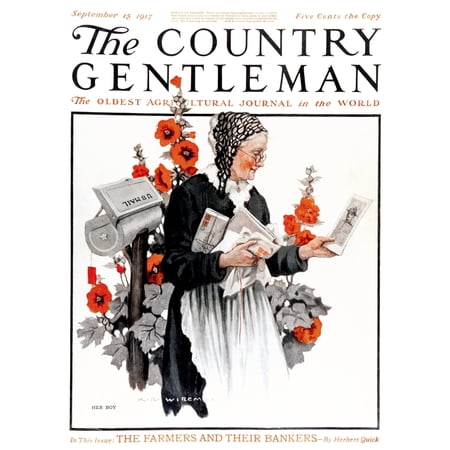 Cover of Country Gentleman agricultural magazine from the early 20th century Stretched Canvas - Remsberg Inc Design Pics (26 x 36)