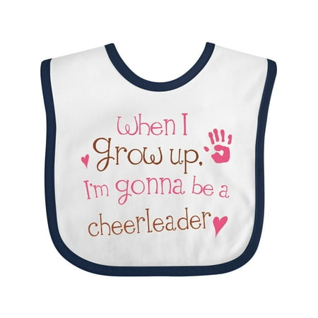 Inktastic Future Cheerleader Girls Cute Gift Baby Girl Bib