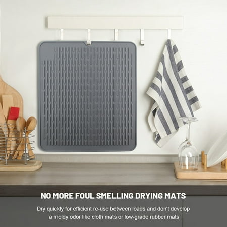 Tableware Drying Heat Insulation Mats Silicone Table Mats with Raised Draining Bar for Preventing Tableware Water Build Up
Tableware Drying Heat Insulation Mats Silicone Table Mats with Raised Draining Bar for Preventing Tableware Water Build Up