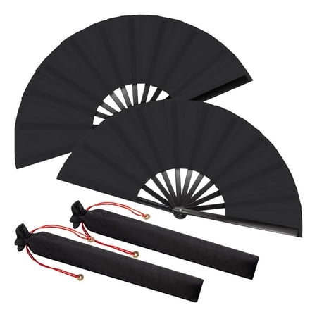 2 Packs Folding Fan Chinese Tai Folding Fan for Men and Women Performance Dance Decorations Gift Black
2 Packs Folding Fan Chinese Tai Folding Fan for Men and Women Performance Dance Decorations Gift Black