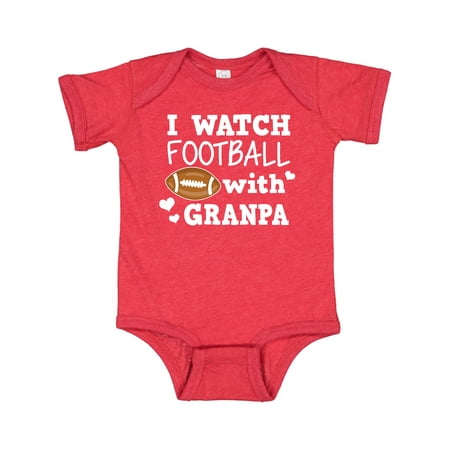 Inktastic I Watch Football with My Granpa Gift Baby Boy Bodysuit