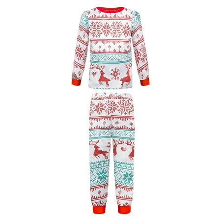 Lacyie Family Christmas Pajamas Parent-child Outfit for Family Christmas Deer Reindeer Printed Long Sleeve Tee and Bottom Loungewear
Lacyie Family Christmas Pajamas Parent-child Outfit for Family Christmas Deer Reindeer Printed Long Sleeve Tee and Bottom Loungewear