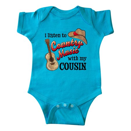 Inktastic I Listen to Country Music with my Cousin Guitar and Hat Gift Baby Boy or Baby Girl Bodysuit
Inktastic I Listen to Country Music with my Cousin Guitar and Hat Gift Baby Boy or Baby Girl Bodysuit